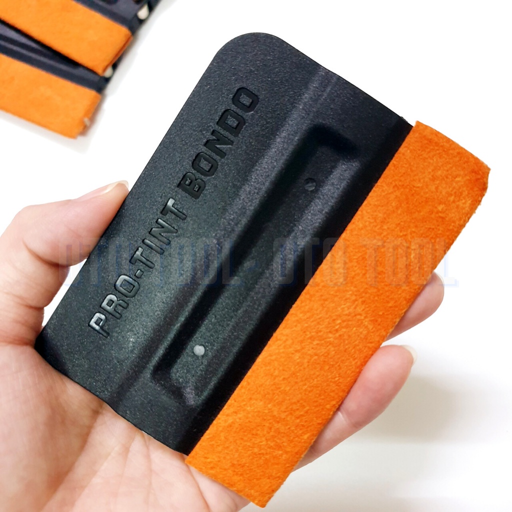 Gạt dán Decal ô tô có nam châm lưỡi bọc da lộn OTO TOOL F240