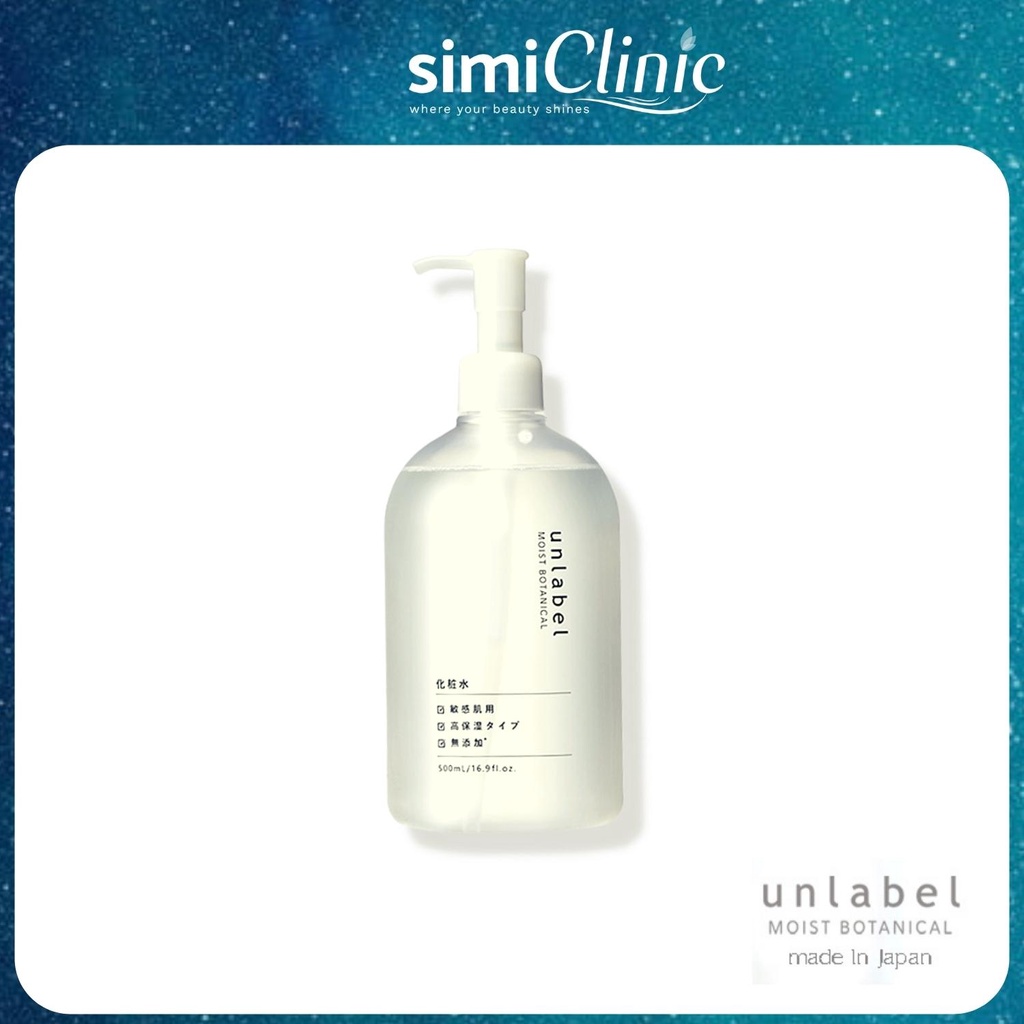 Lotion dưỡng ẩm Unlabel toner nước hoa hồng Nhật Bản chống lão hóa dưỡng cấp ẩm cân bằng da dầu khô mụn nhạy cảm SIMI