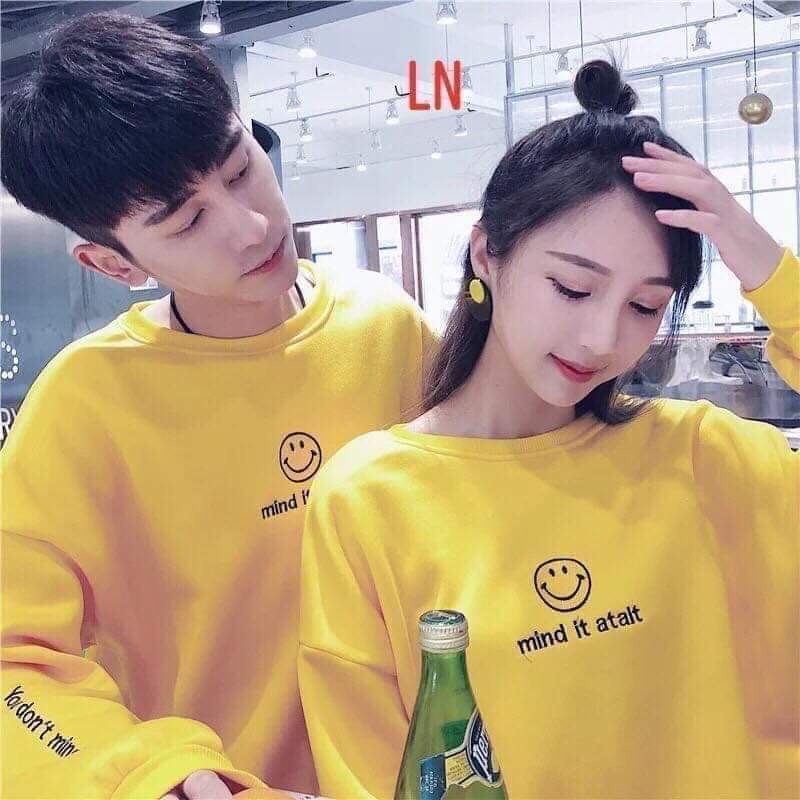 Áo Swt mặt cười in tay TH6