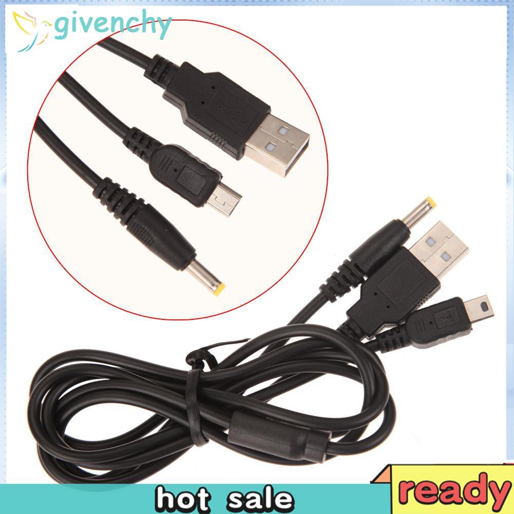 Dây Cáp Sạc Dữ Liệu Usb 2 Trong 1 Dài 1.2m Cho Sony Psp