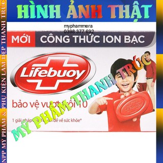 Xà bông cục Lifebuoy bảo vệ vượt trội công thức ion bạc 90g