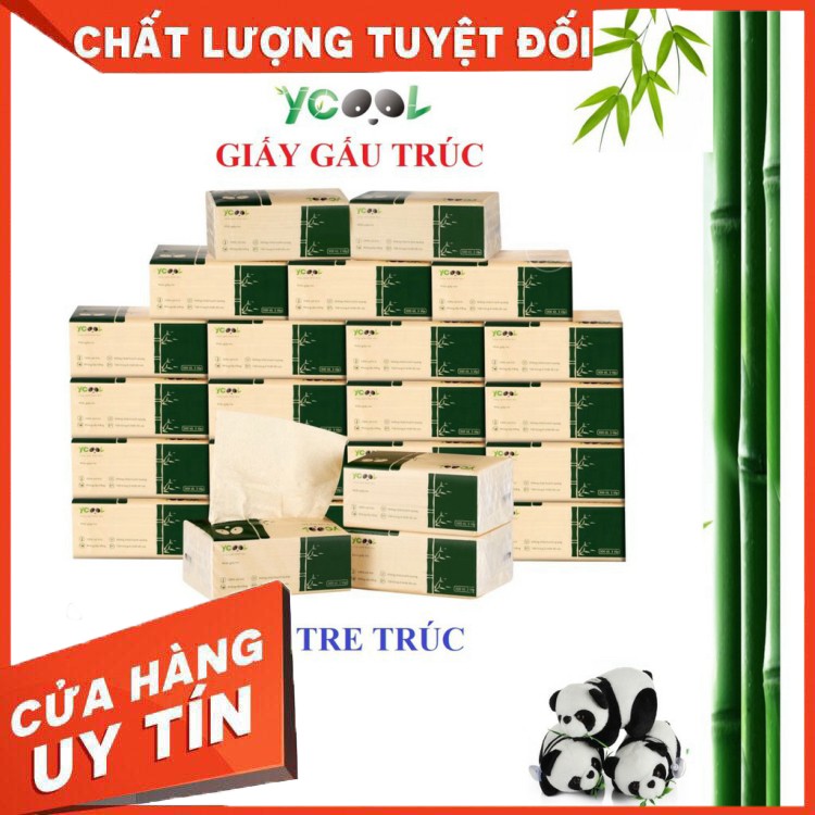 [HOT] THÙNG 30 GÓI GIẤY ĂN GẤU TRÚC YCOOL (HÀNG CHUẨN GIÁ ĐẸP)