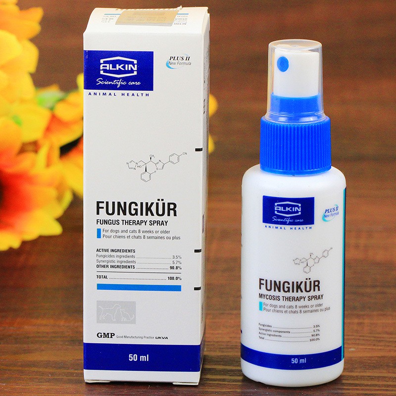 Thuốc xịt trị nấm chó mèo Alkin Fungikur (50ml)