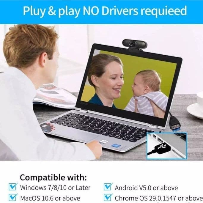 Webcam Incus X32 Full Hd 1080p Tích Hợp Mic Quay Video Incus X32 | BigBuy360 - bigbuy360.vn