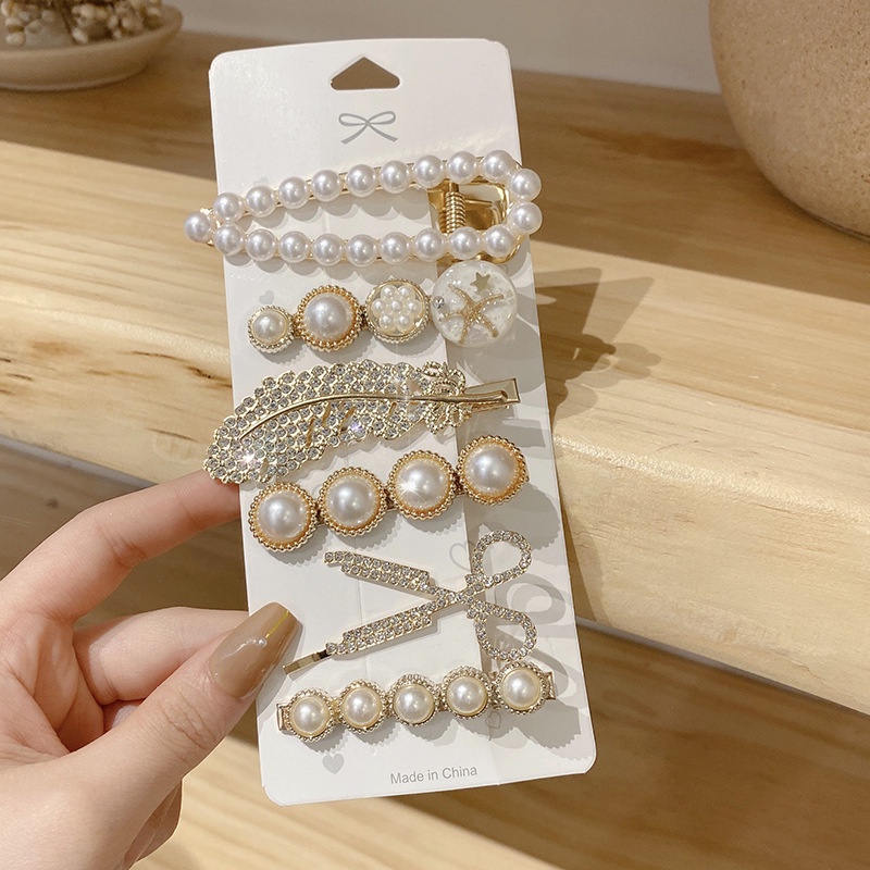 Set 6 Cặp tóc đính đá sang chảnh siêu xinh cho các nàng