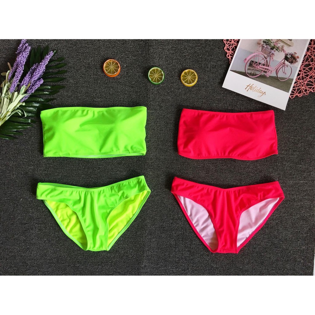 Bikini form áo ống dạ quang (2 màu) | BigBuy360 - bigbuy360.vn