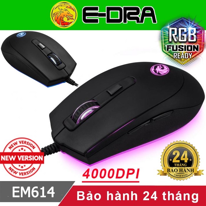 Chuột gaming Edra EM614 Fuhlen F200 [Bảo hành 24 tháng] ♥️Freeship♥️ Chuột chơi game E-Dra EM614 Fuhlen G90 F200