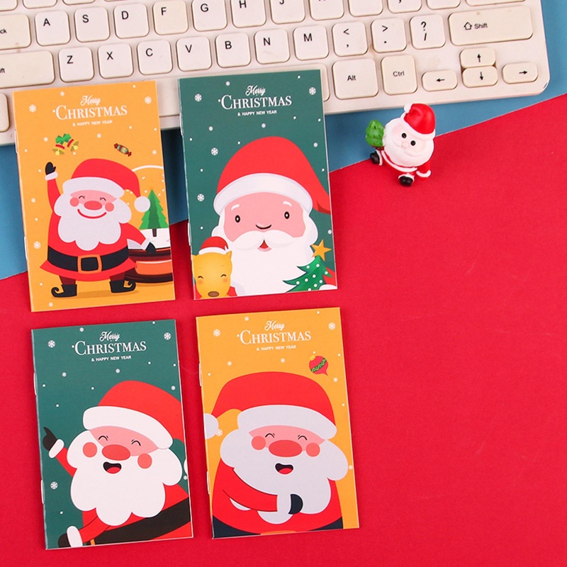 Set 10 Sổ Tay Mini Phong Cách Giáng Sinh Dành Cho Các Bé