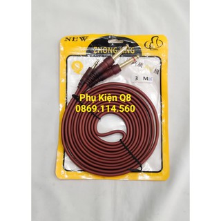 3mét_dây chuyển từ jack 3.5 ly ra 2 đầu 6 ly dài 3 mét
