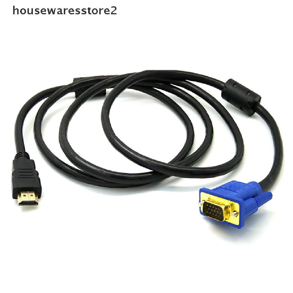 Dây Cáp Chuyển Đổi HDMI Sang VGA 2 Đầu Cắm Cho PC DVD 1080p HDTV 6FT