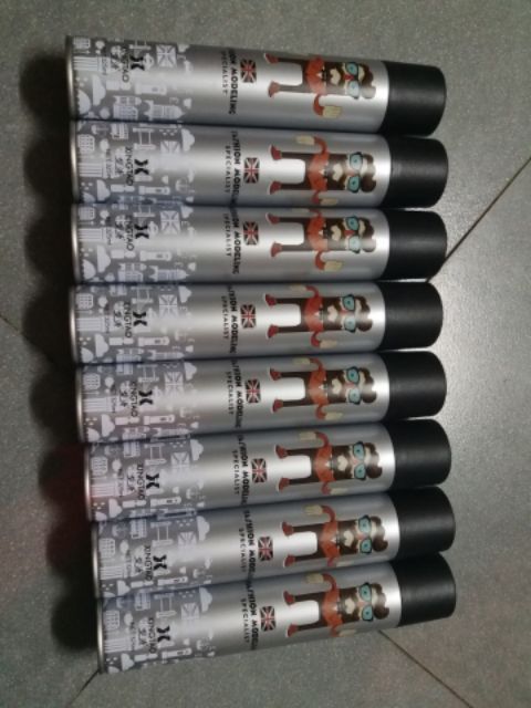 Keo xịt tóc 325g đỏ và xám