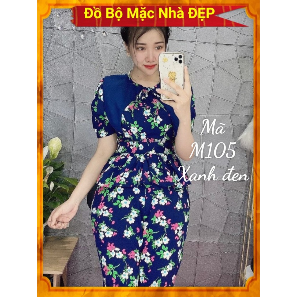 [Mã M105]  [ SALE SỐC] Đồ Bộ Mặc Nhà ĐẸP Kiểu Nữ Siêu xinh Chất Lụa 100D Lên Fom Siêu Đỉnhm , set bộ lụa