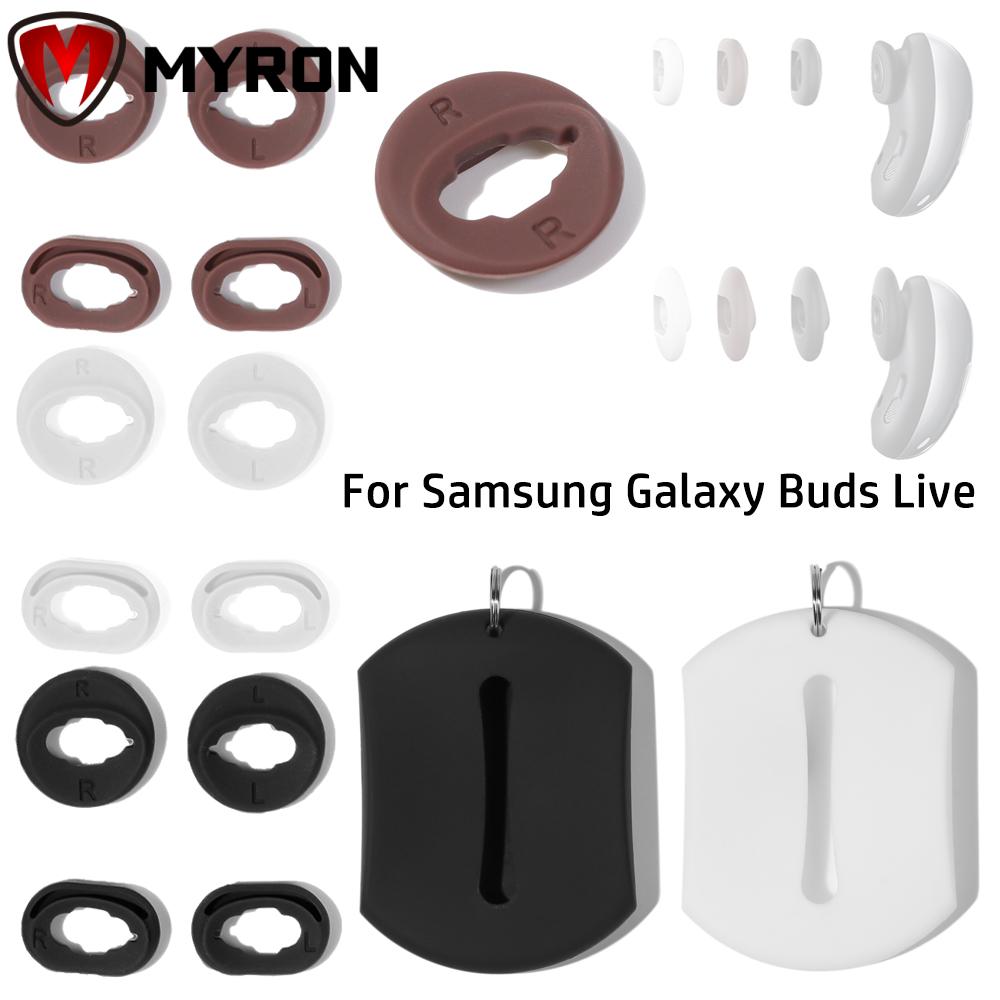 Nút Bọc Tai Nghe Bằng Silicone Mềm Nhiều Màu Sắc Kèm Hộp Đựng Tiện Dụng For Samsung Galaxy Buds Live