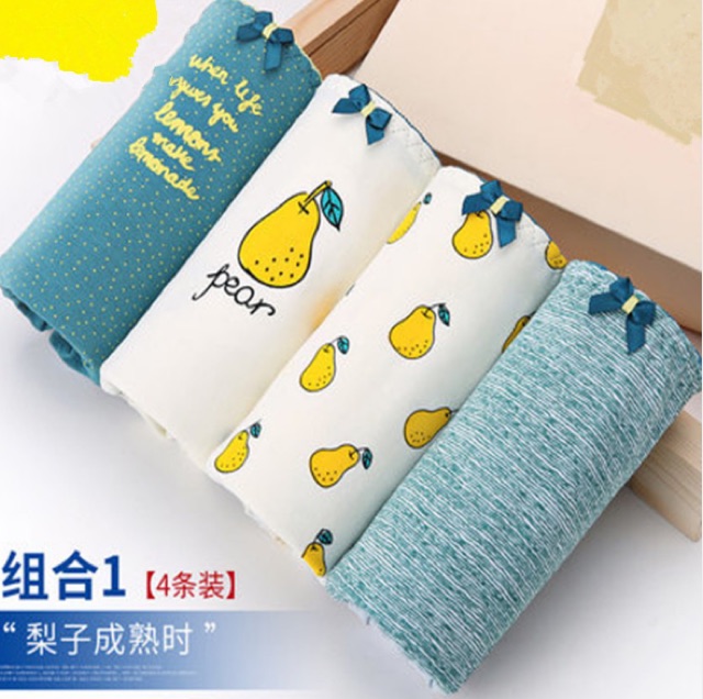 Sét quần lót trái cây bông cao cấp | BigBuy360 - bigbuy360.vn