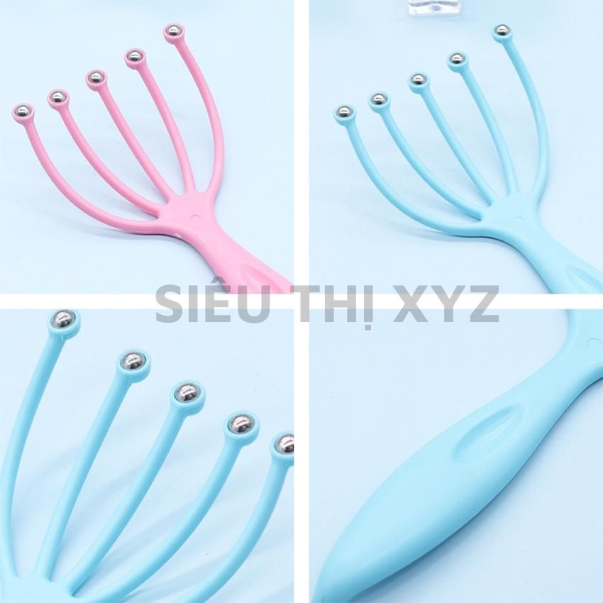 Lược Massage Đầu Năm Ngón Bóng Thép Cầm Tay Giúp Thư Giãn và Lưu Thông Máu - Y93
