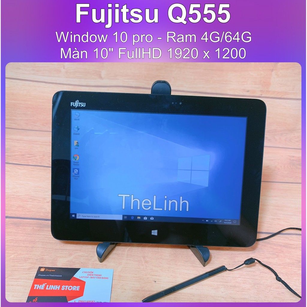 Laptop 2 trong 1 Fujitsu Q555 kèm bàn phím Window 10 - Ram 4G 64G | WebRaoVat - webraovat.net.vn