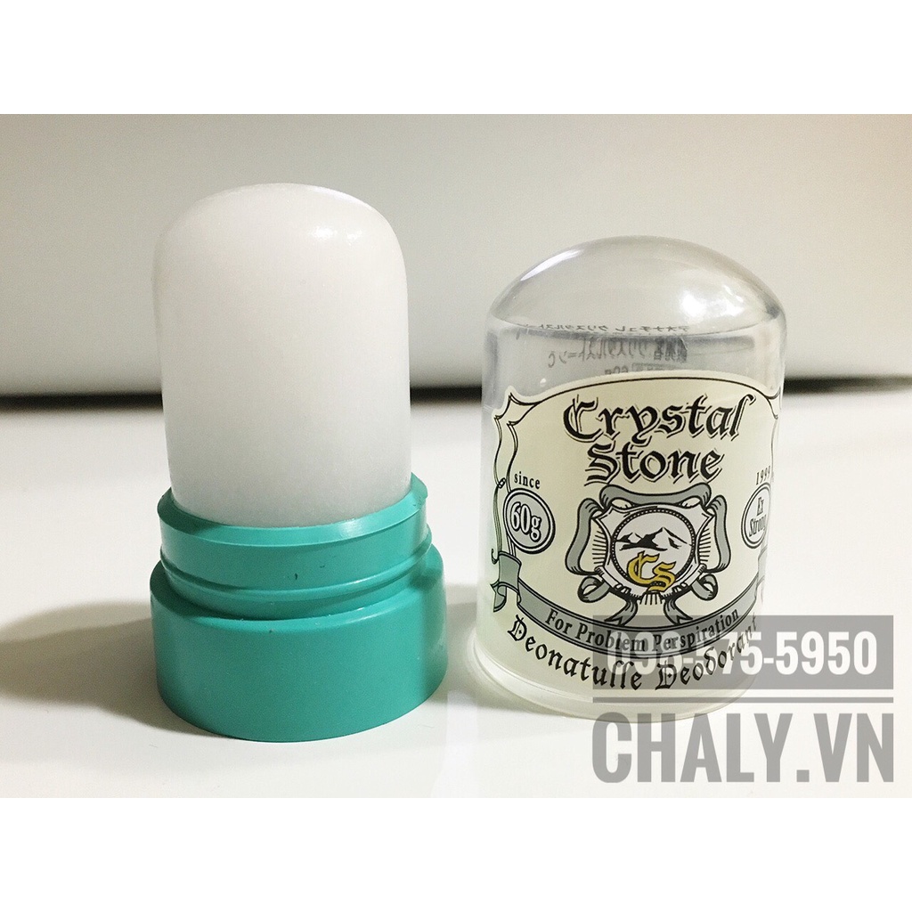 Đá khoáng khử mùi kiềm mồ hôi Crystal Stone 60g Nhật Bản
