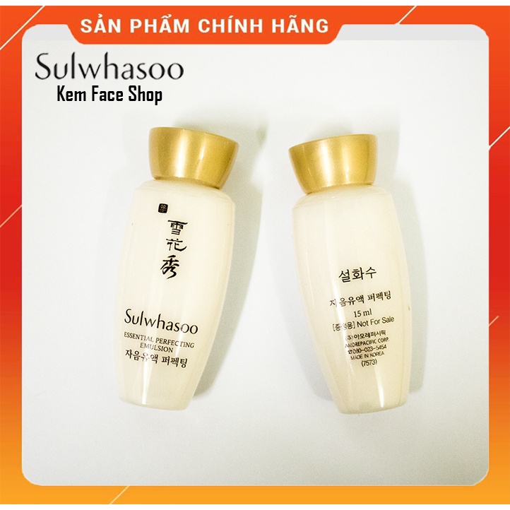 [5 chai] Sữa dưỡng nâng cơ dưỡng trắng mịn da chống lão hóa cao cấp Sulwhasoo 15ml