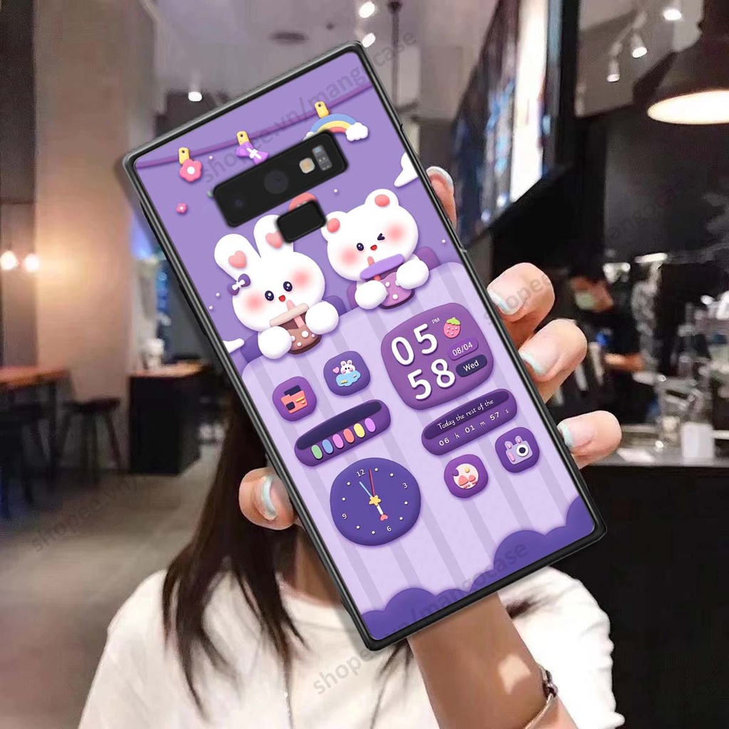 Ốp lưng Samsung Note 9 hình gấu, thỏ, đồng hồ cute dễ thương