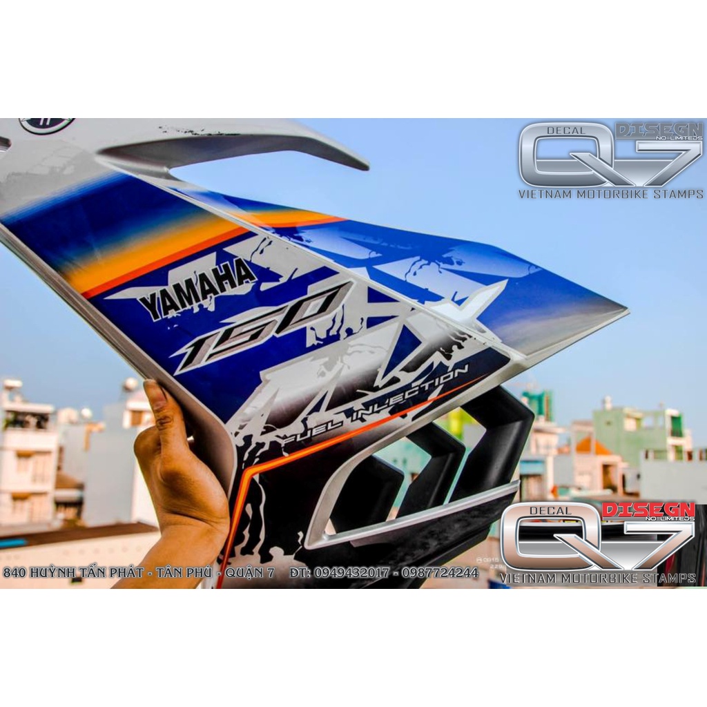 Tem Rời EXCITER 150 XANH TRẮNG