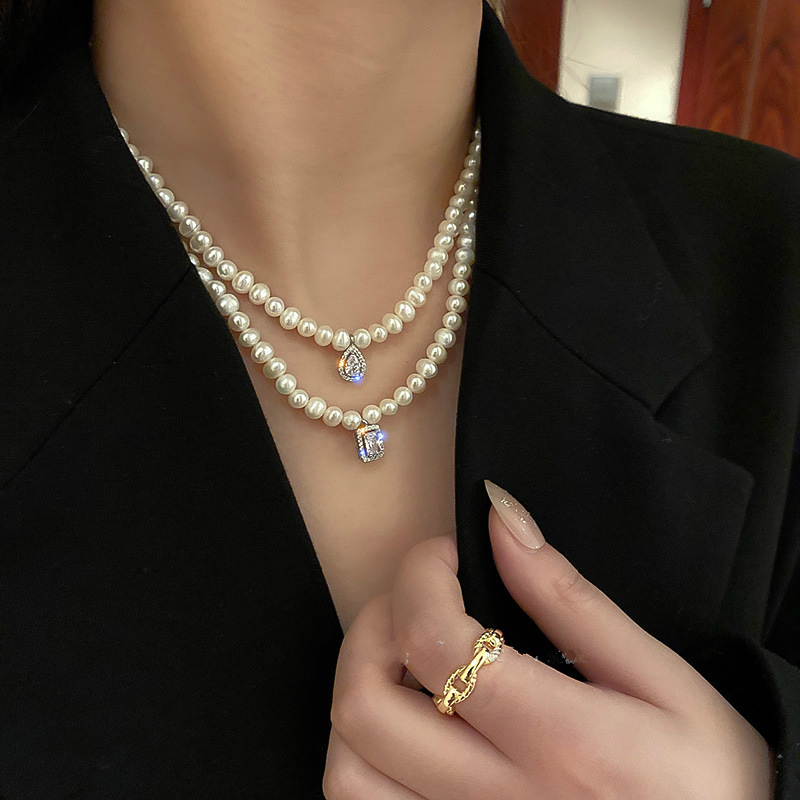 European and American new freshwater pearl necklace