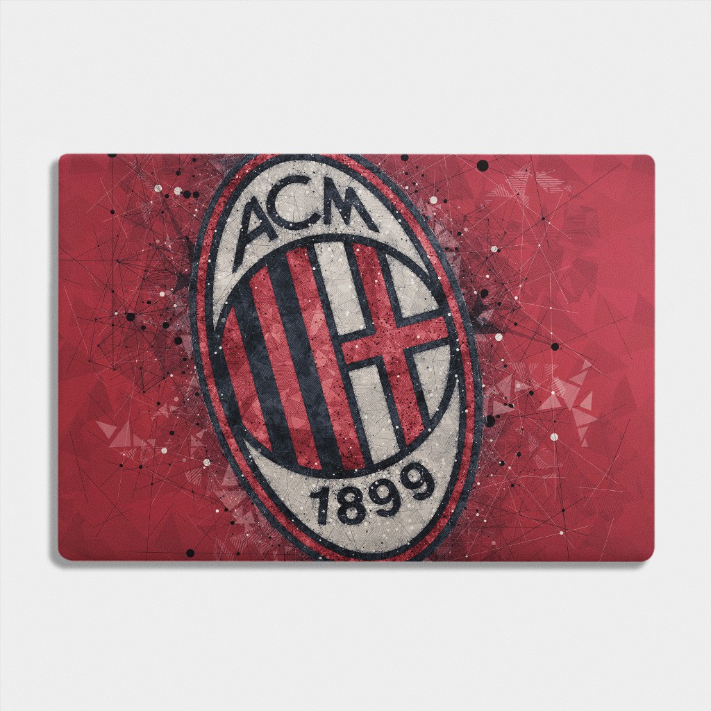 Bộ skin dán laptop mẫu Logo AC MILAN / Có mẫu decal dán cho tất cả các hãng máy tính