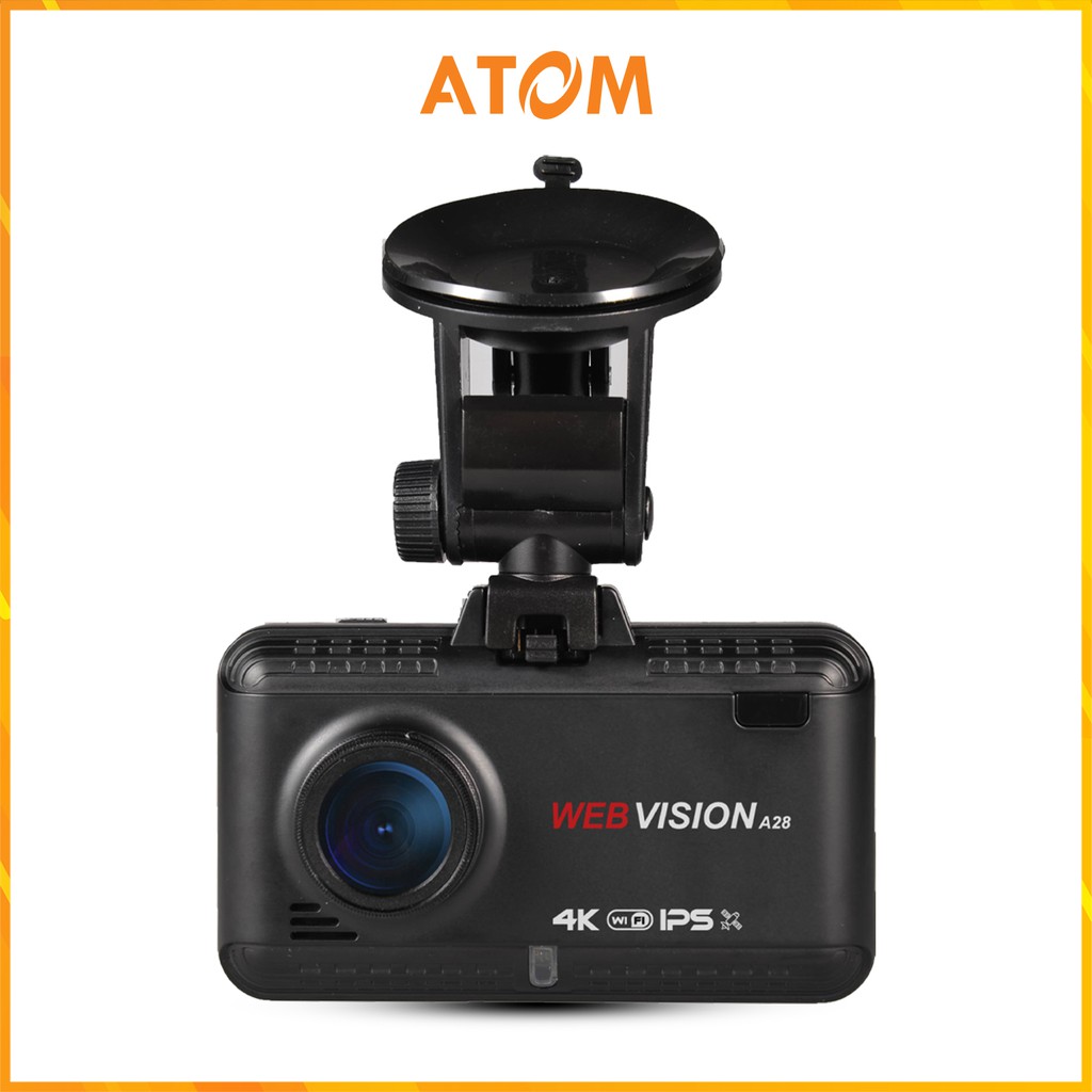 Cam hành trình Webvision A28 - Độ phân giải 4K, Tích hợp AI, Green CPL có 1-0-2