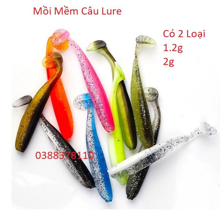 Mồi Mềm Câu Cá Lóc, Cá Sộp, Mồi Giả Câu Lure Cao Cấp