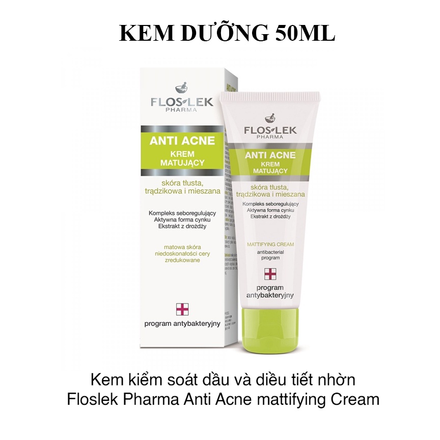 Bộ sản phẩm FLOSLEK ANTI ACNE Chăm sóc toàn diện da mụn