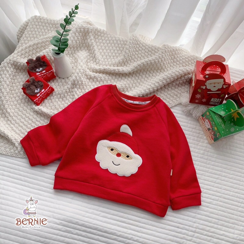 Áo nỉ bông NOEL hoạ tiết ông già Tuyết