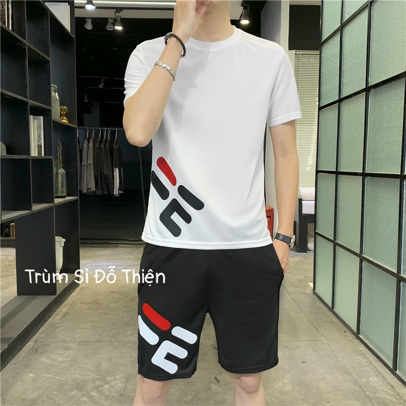 ĐỒ BỘ NAM  FREESHIP  BỘ THỂ THAO TẬP GYM MẶC NHÀ NAM =E MẪU MỚI BỘ CỘC TAY NAM PHONG CÁCH TRẺ TRUNG NĂNG ĐỘNG