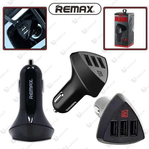 Tẩu sạc trên ô tô chính hãng Remax RC C304 3 cổng usb