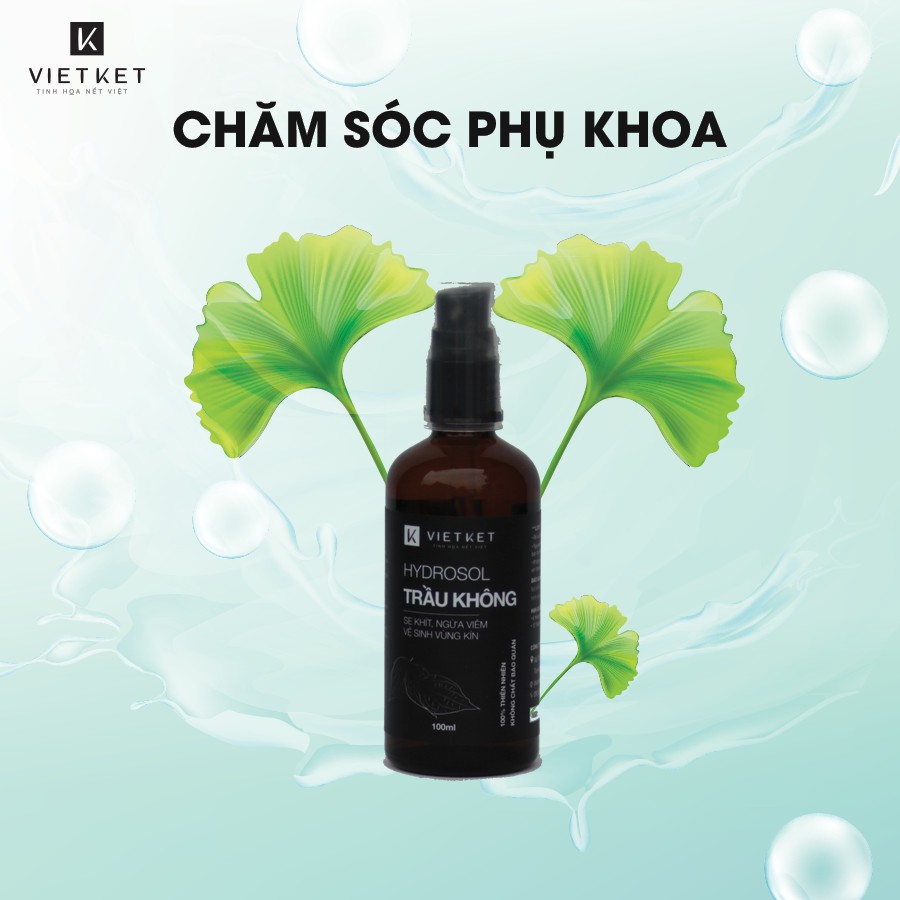 Dung Dịch Vệ Sinh Phụ Nữ Trầu Không Vietket 100ml