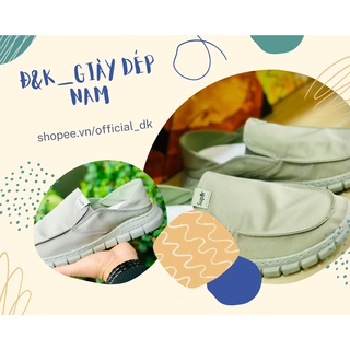 Giày lười vải màu trơn thời trang cho nam