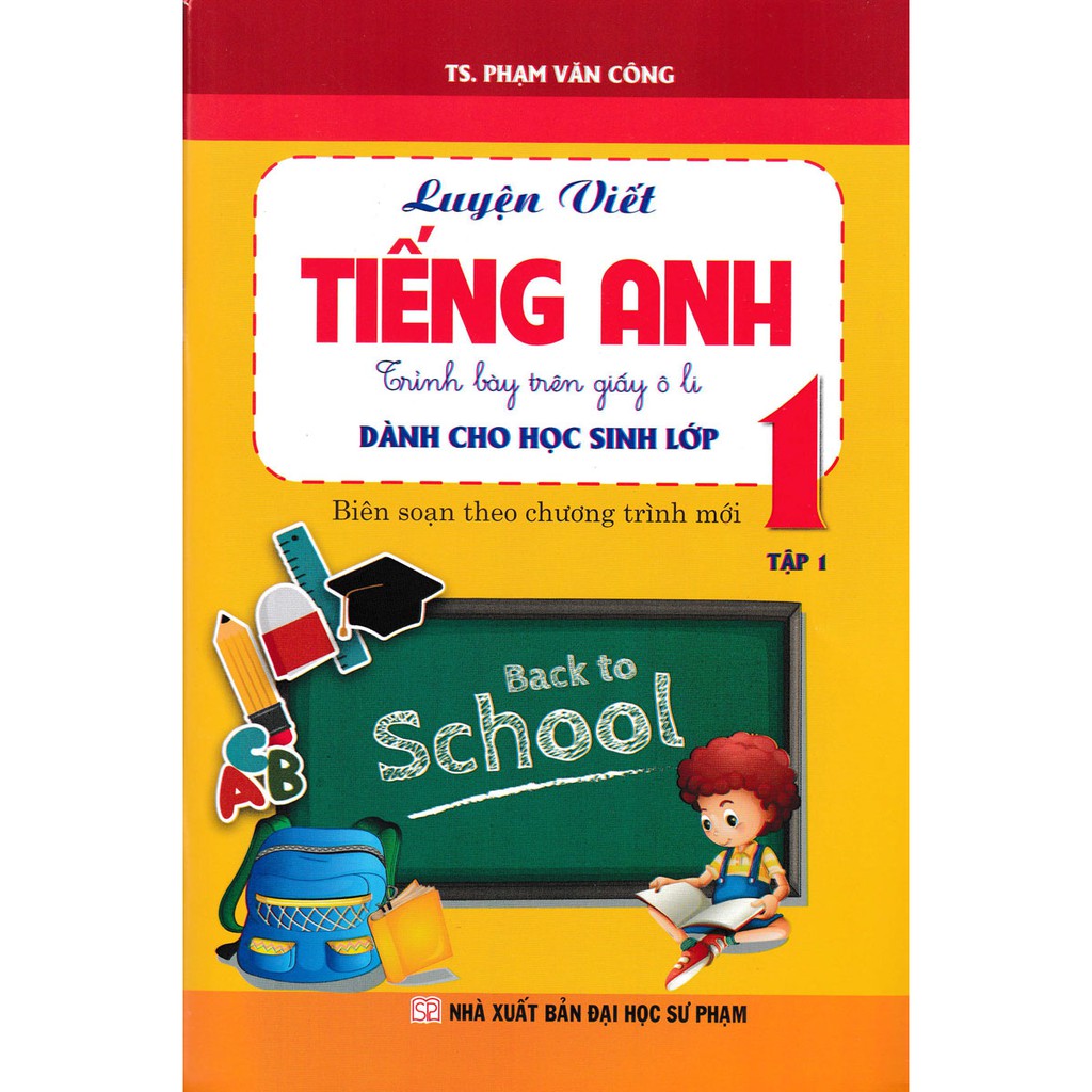 Sách - Combo Luyện Viết Tiếng Anh - Trình Bày Trên Giấy Ô Li - Dành Cho Học Sinh Lớp 1 (Bộ 2 quyển)