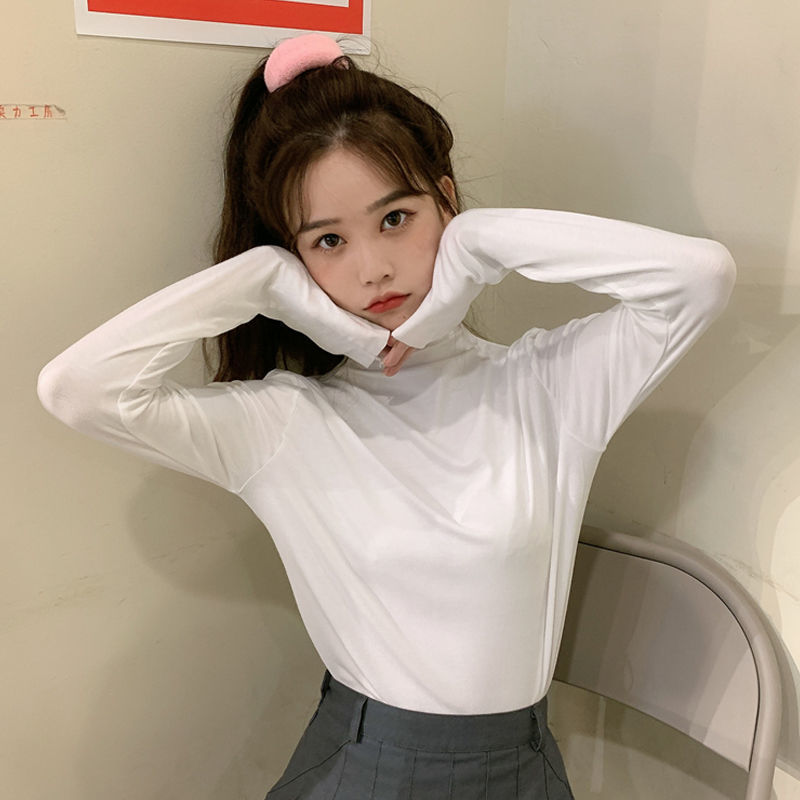 Áo crop top tay dài trễ vai màu đen phong cách Hàn Quốc cho nữ