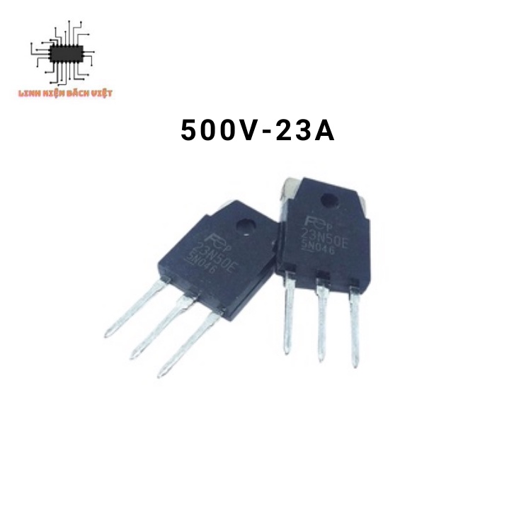 Mosfet kênh N 23N50E 23A 500V hàng zin bóc máy chất lượng cao.