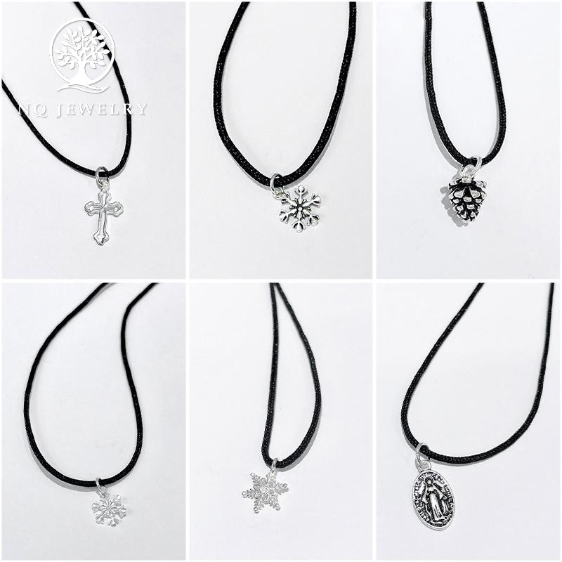 Dây chuyền mặt bạc noel an lành - NQ Jewelry