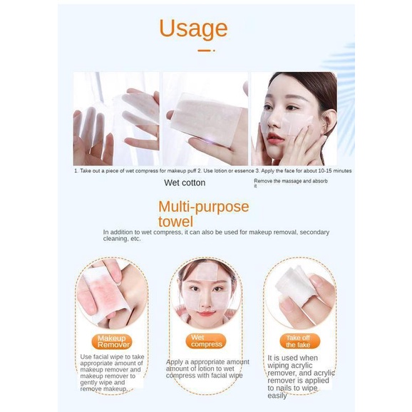 [Hàng mới về] Set 1000 miếng bông tẩy trang cotton thân thiện làn da