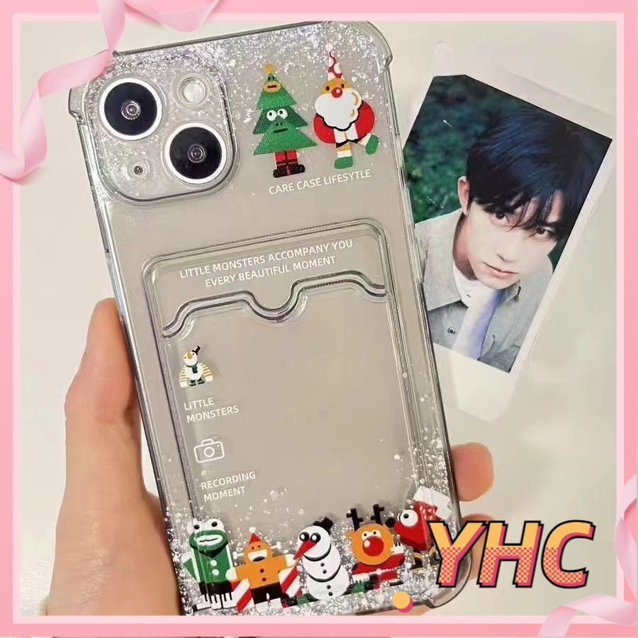 Ốp Điện Thoại Dẻo Trong Suốt Họa Tiết Hoạt Hình Giáng Sinh Cho iPhone 14 13 12 11 pro 6 6s 7 8 plus x xs XR Max mini-5049