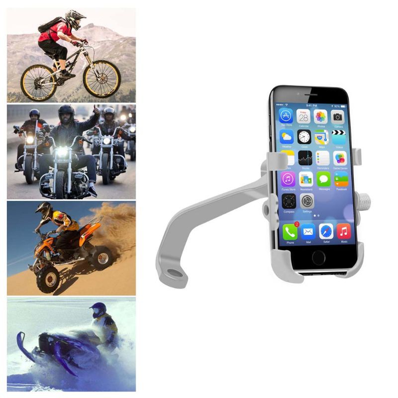 Giá đỡ điện thoại gắn trên tay lái kèm cổng sạc nhanh usb dành cho xe máy