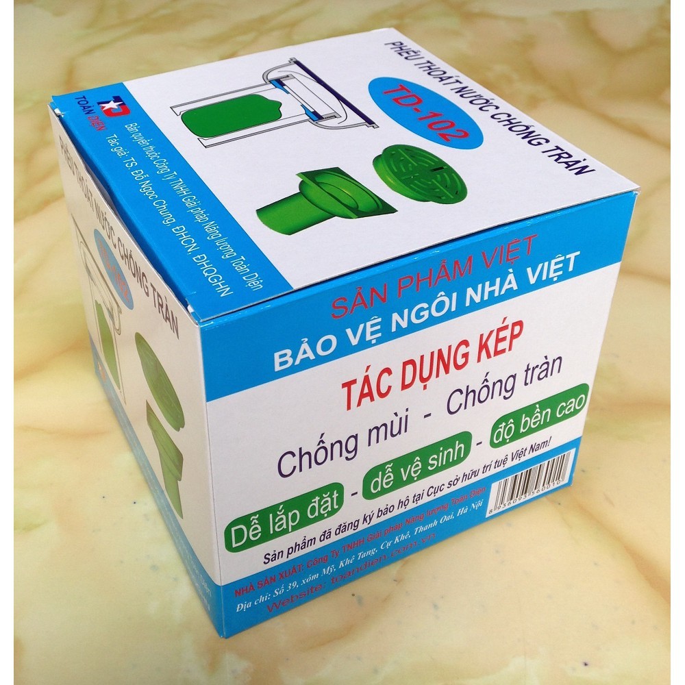 Phễu Thoát Nước Chống Tràn TD-102 tác dụng kép chống mùi chống chàn, chống mùi- senvangshop