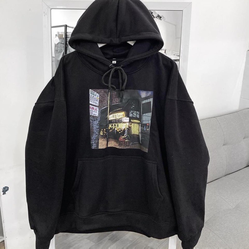 Áo Hoodie Nỉ Lót Bông PHỐ NHẬT Unisex