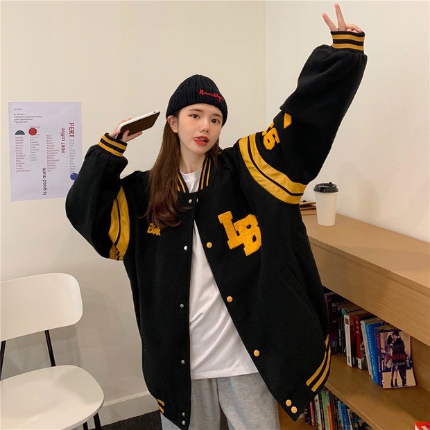 Áo Khoác Nỉ Bomber Phối Màu Unisex Nam Nữ Form Rộng Ulzzang NB02