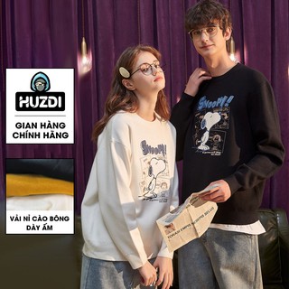 Áo Khoác Sweater Cặp Nam Nữ Unisex - Áo Sweater Cặp Cute Phong Cách Hàn Quốc - HUZDI mã SWT017