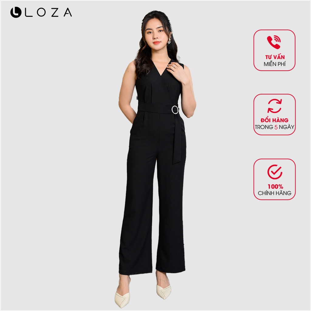 Bộ jumpsuit LOZA eo đính khuy cài - LB041150