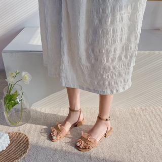 Giày Sandal Nữ Đế Thấp Thời Trang Hàn