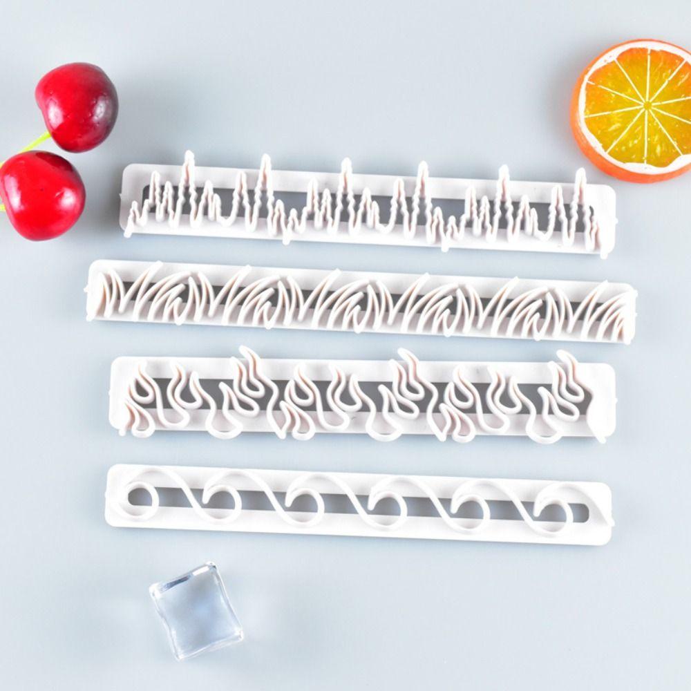 Set 4 Khuôn Cắt Tạo Hình Trang Trí Bánh Tiện Lợi