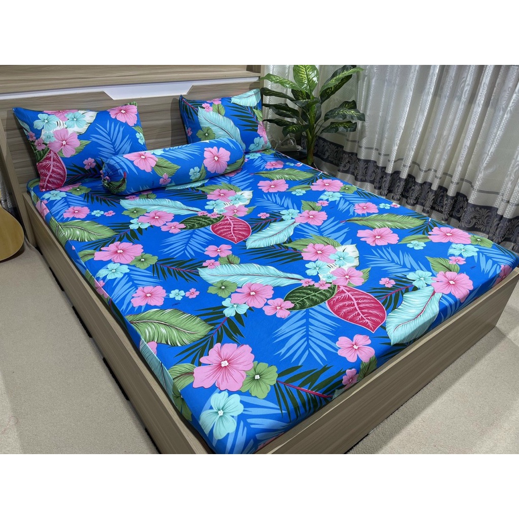 Bộ ga giường thun lạnh Hàn Quốc cute Xưởng Ga Gối Tuệ Mẫn - TM185 | BigBuy360 - bigbuy360.vn