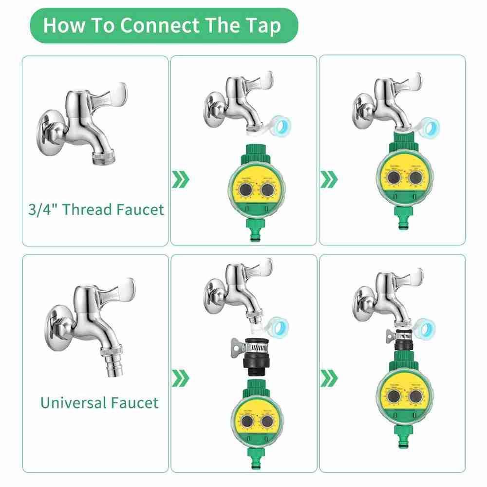 LAKAMIER Đồng Hồ Hẹn Giờ Tưới Cây Tự Động Tiện Dụng